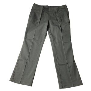 Real Size: Women's Olive Green Pull Pull On Straight Leg Pants, Size PL
